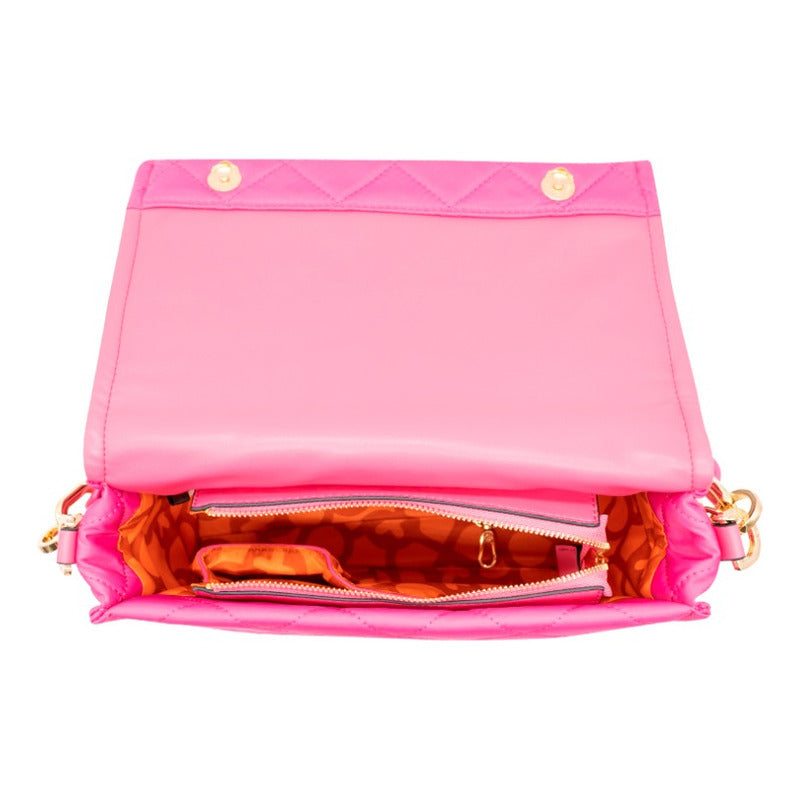 Bolsa Flap Jaime Ibiza Para Mujer Color Rosa Oro