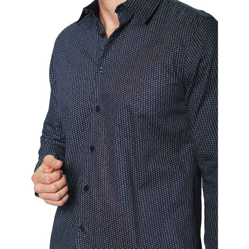 Camisa Para Hombre Manga Larga Puntos Mod. B45312 Bobois®