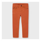 Pantalon Slim Fit Para Niño Mod.4559 Marca Mayoral® Naranja Liso 9 Años
