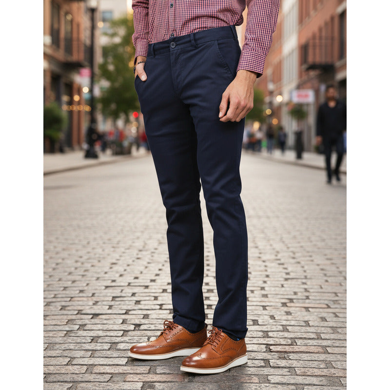 Pantalon Hombre Gabardina Slim Soft Stretch Bobois®