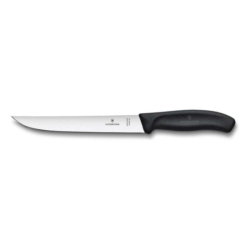 Cuchillo Para Trinchar Carving Knife 6.8103.18b Victorinox® Negro