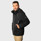 Chamarra Rompevientos Mod.cw86-pol7036 Marca Greenlander® Negro Ch Lisa