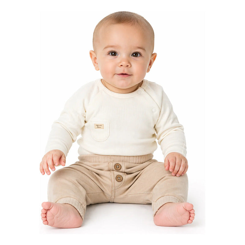 Conjunto Para Bebé Mod.2638 Marca Mayoral® Neutros 4-6 Meses