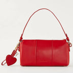 Bolso Crossbody Para Mujer Mod. Ji 2896 Marca Jaime Ibiza® Rojo Lisa Níquel