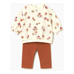Conjunto De Algodón Para Bebé 2 Pz  Mod.2710 Marca Mayoral® Canela 1-2 M