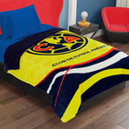 Cobertor Borrega Individual Futbol 1.50x2.00m Providencia® América 1 Kg Multicolor