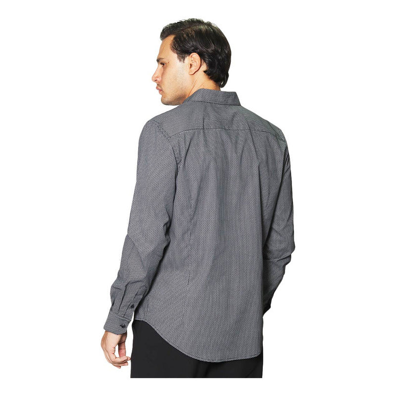 Camisa Para Hombre Manga Larga Estampada B45322 Bobois®