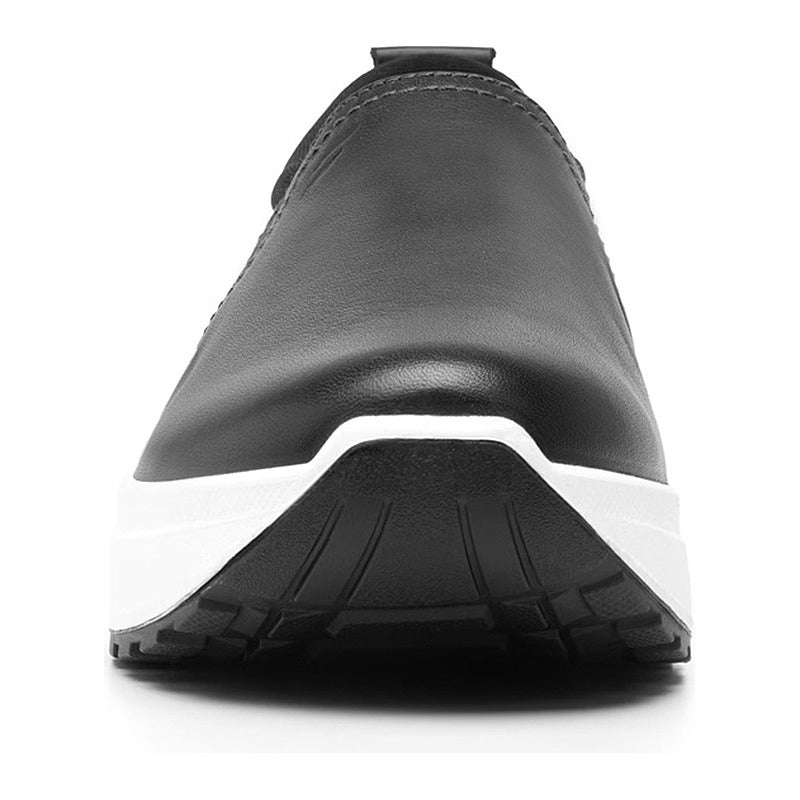 Tenis Para Mujer Slip On Mod.117207 Marca Flexi® Negro Lisa 25.5 Mx