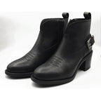 Botín Tacón 5cm Para Dama Mod. L1126163 Marca Levís® Negro Liso 25 Mx