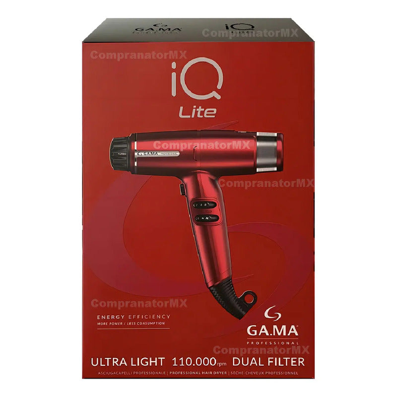 Secadora De Cabello Profesional Iq Perfetto Lite Gama Italy Color Rojo