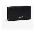 Cartera Mediana Con Bordado 26sayp2 Marca Desigual® Negro Floreado