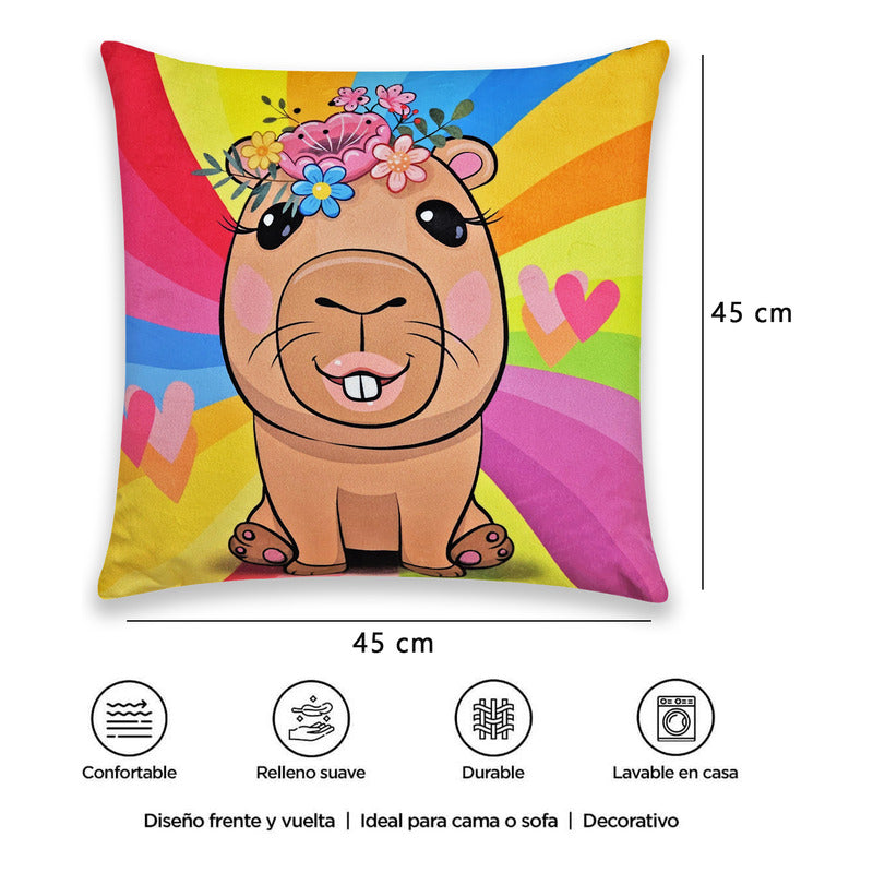 Cojín Reversible Infantil 45x45 Ultra Suave Providencia®