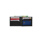 Victorinox Cartera De Piel Altius Alox Bi Fold, Negra Color Negro Liso