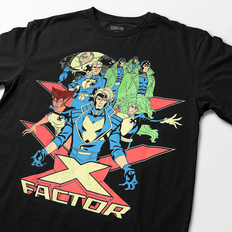 Playera Oversize Fit De Hombre X-factor Mascara De Latex® Negro X-factor Ch Lisa