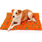 Tapete Estampado Y  Acolchado Transportadora Para Mascota