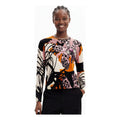 Suéter Ligero Para Mujer Mod. 24swjf30/1001 Desigual® Multicolor Orquídeas S