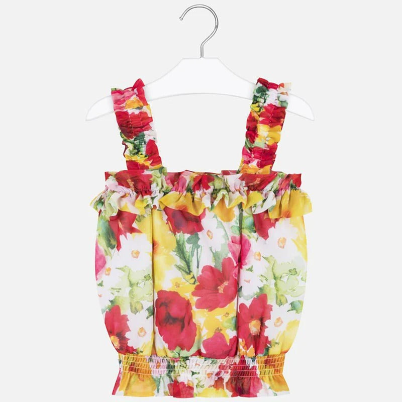 Blusa Ligera Para Niña Mod.6172 Sandia Marca Mayoral® Sandia Floreado 16 Años