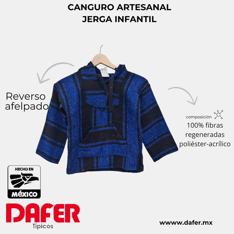 Sudadera Canguro Artesanal De Jerga Infantil