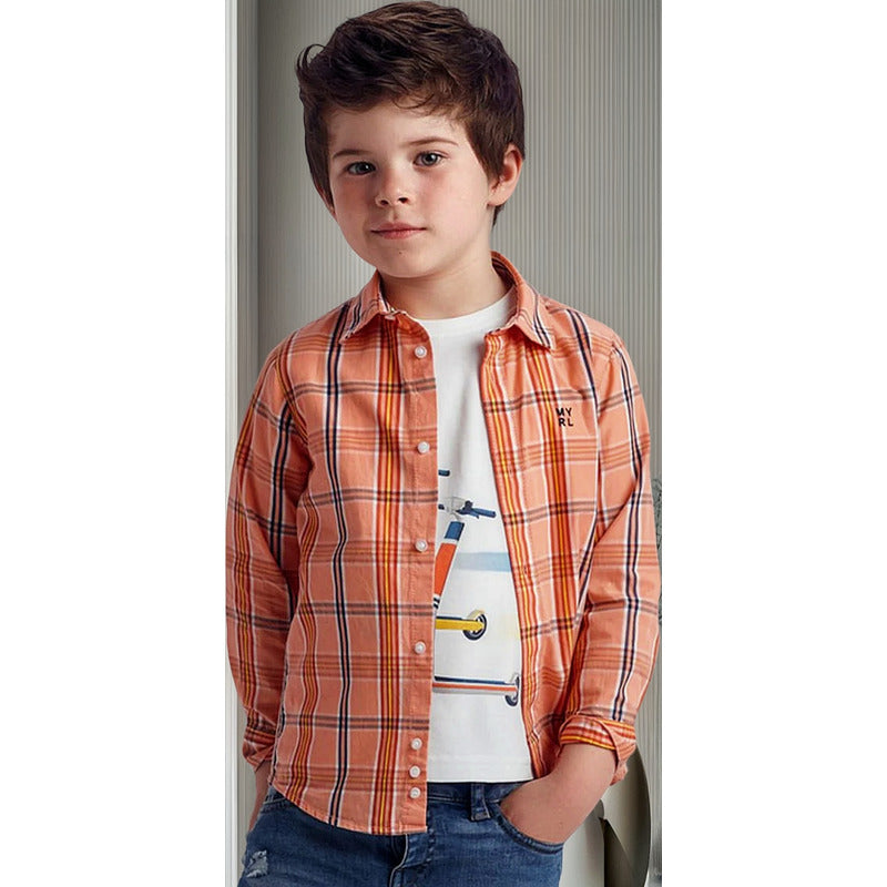 Camisa Manga Larga De Niño Mod.3126 Marca Mayoral®
