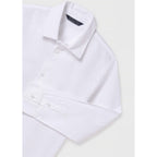 Camisa Manga Larga Para Niño Mod.874 Marca Mayoral® Blanco Lisa 8 Años