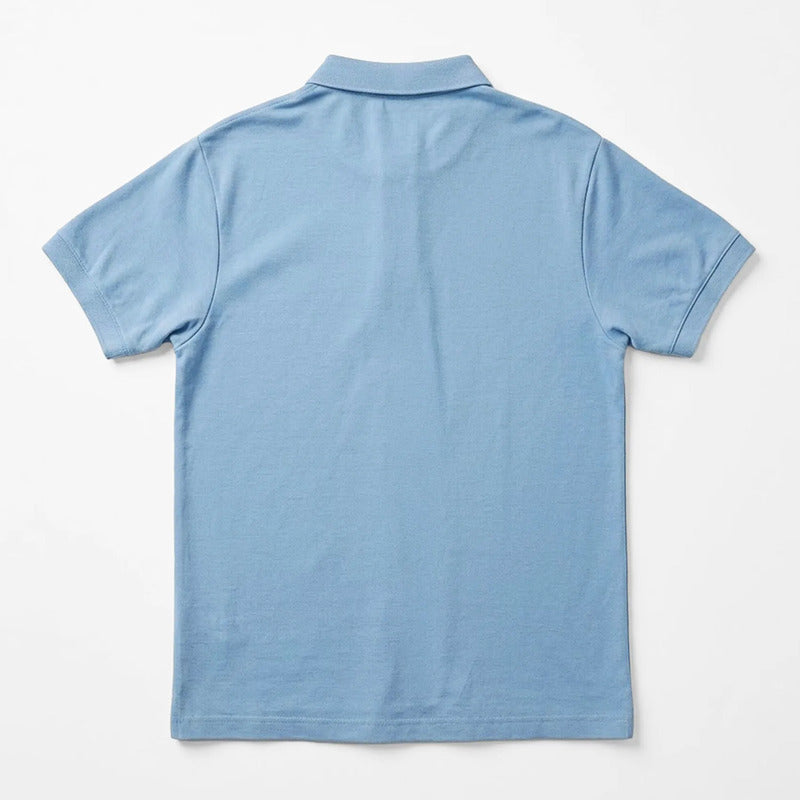 Playera Polo Para Hombre Mod.play01 Marca Truval® Azul Cielo M Lisa