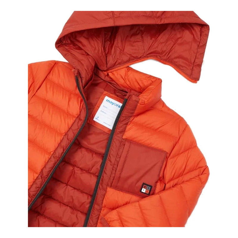 Chamarra Ligera Casual Para Niño Mod.4465 Marca Mayoral® Naranja Oscuro 6 Lisa