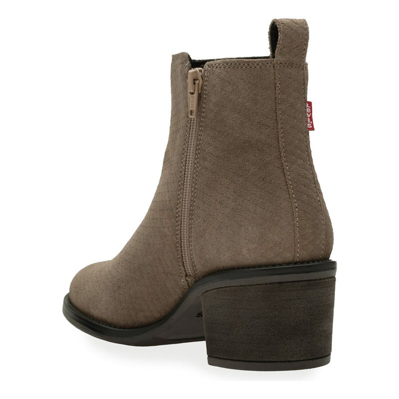 Bota Casual De Piel Para Mujer Mod. L1225201 Marca Levi's®