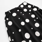 Falda Midi Para Mujer Mod. 4138pd Marca Exotica® Negro Lunares Eg
