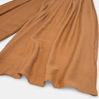 Pantalón Palazzo Lino Pierna Ancha Pg00677 Marca Ferriano® Camel Lisa Ch