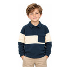 Playera Polo Manga Larga Para Niño Mod.4121 Marca Mayoral® Lisa 7 Años