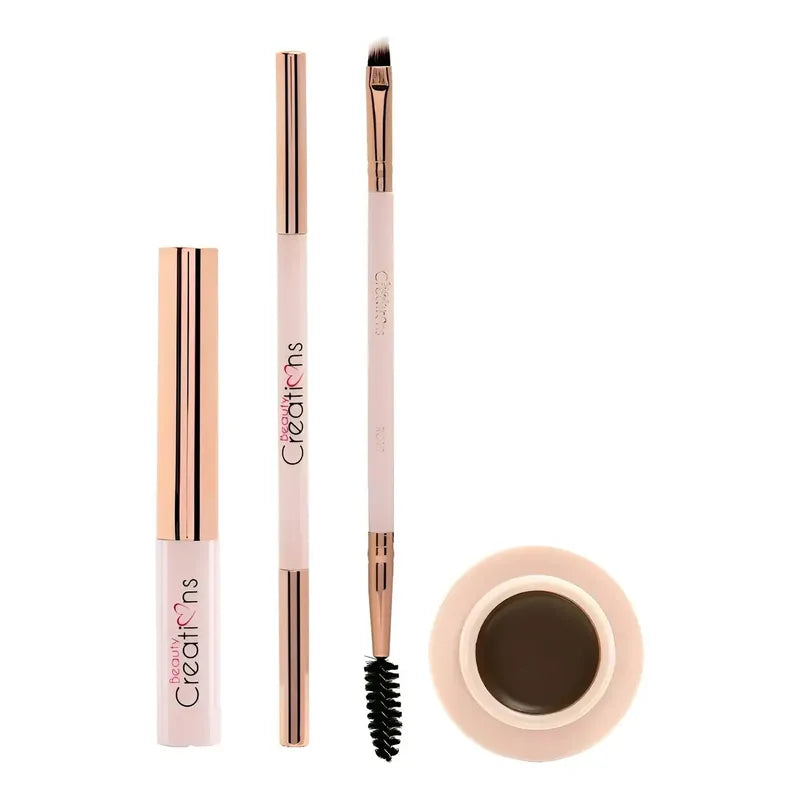 Set De Cejas 4 Brow Definer 911 Essentials Beauty Creations® Color Dark Brown
