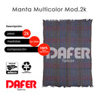 Cobija Mexicana Manta Multicolor Mod.2k Económica