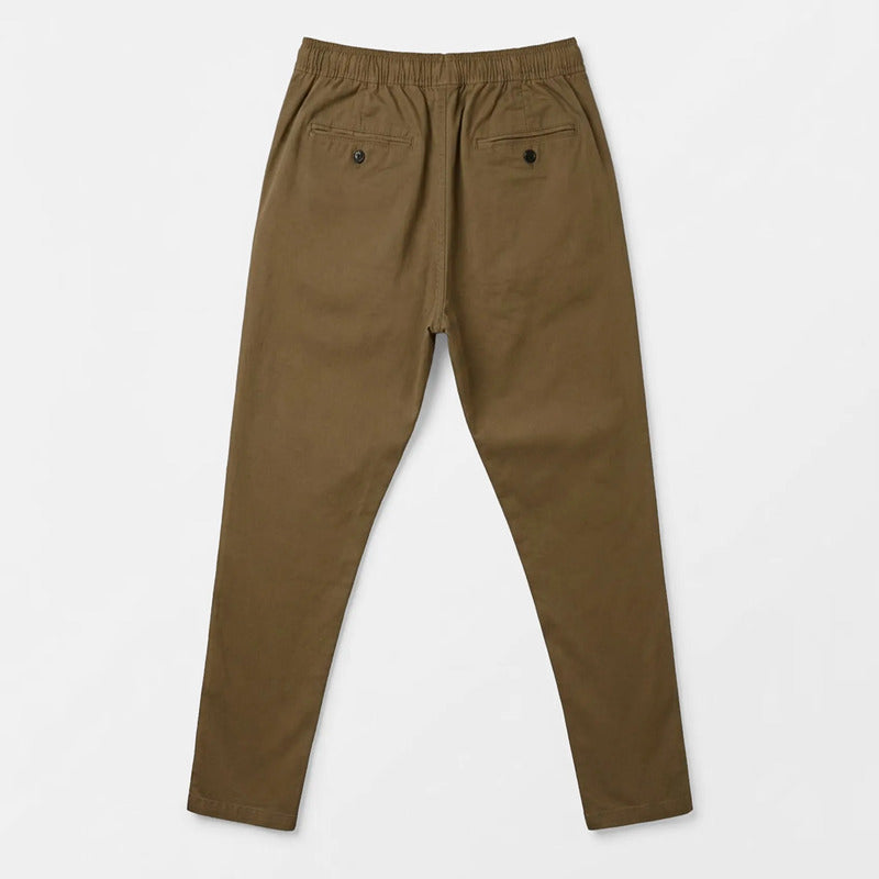 Pantalón Jogger Slim Fit Para Hombre Gjoggw Marca Bobois® Tabaco Lisa 29