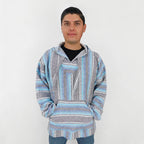 Suéter Poncho Canguro Artesanal Hoodie Acrilico Colores