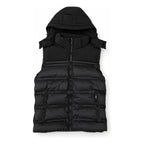 Chaleco Para Hombre Acolchado Con Capucha M.h45305 Bobois® Negro Lisa G