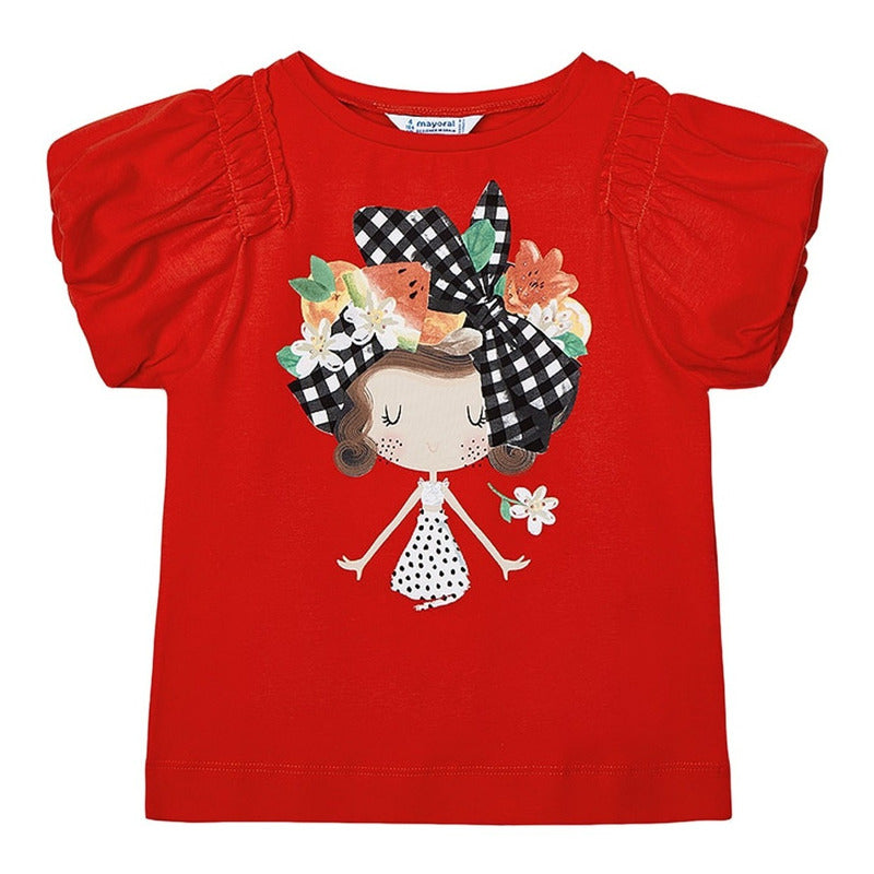 Blusa De Niña Manga Corta Marca Mayoral®