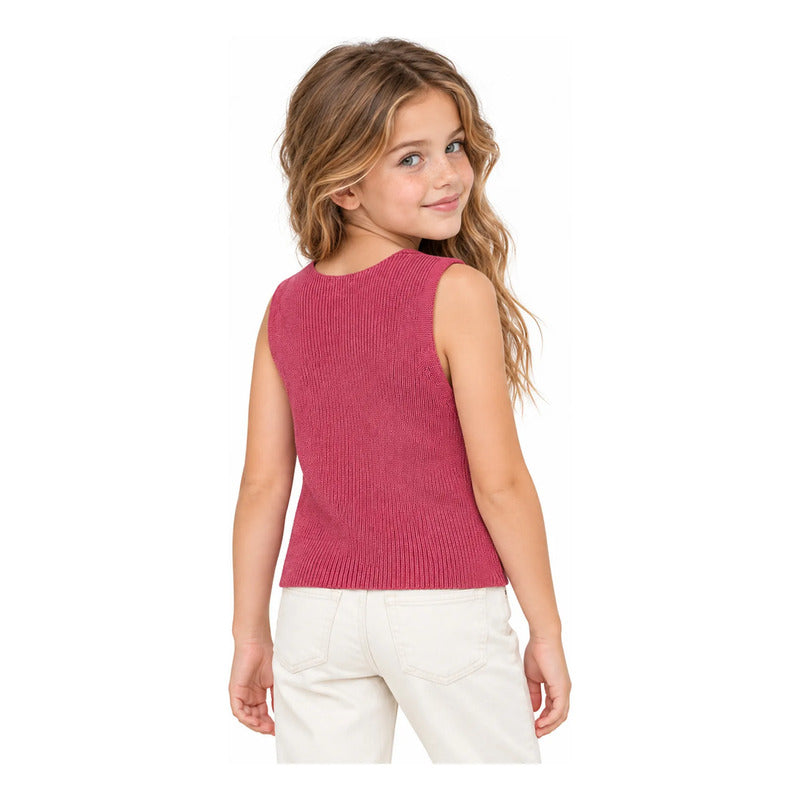 Chaleco Ligero Casual Para Niña Mod.3385 Marca Mayoral® Petalo Lisa 10 Años