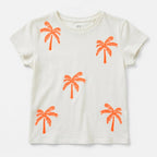 Blusa Casual Para Niña Mod. Zkgap0303 Marca Zippy® Blanco Palmeras 3-4 Años