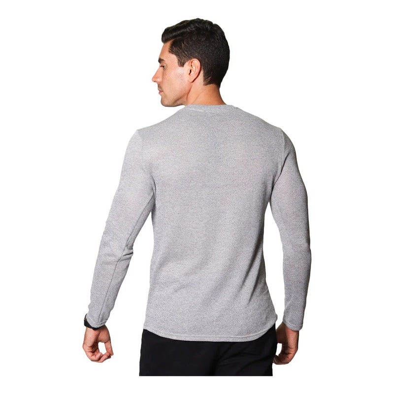 Playera De Hombre Manga Larga Mod.a35311 Marca Bobois®