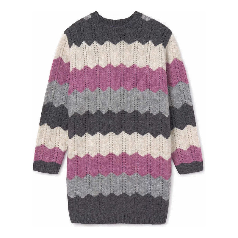 Vestido Tejido Tricot Para Niña Mod.7984 Marca Mayoral® Lavanda Tricot 18