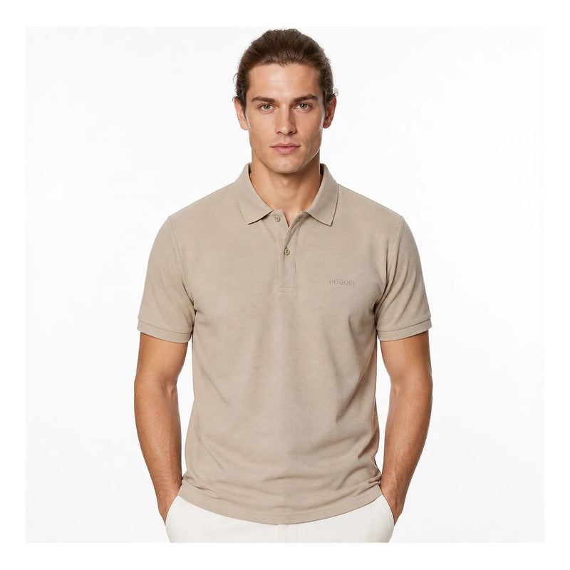 Playera Polo Regular Fit Para Hombre Mod. Apolbs Bobois® Arena M Lisa