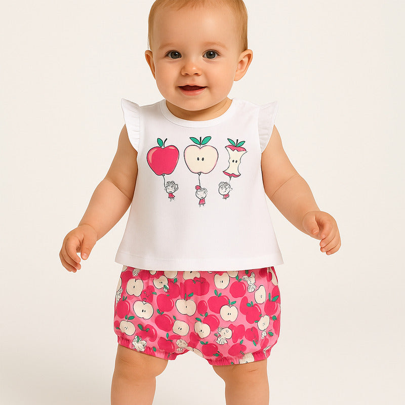 Conjunto Short+blusa Con Estampado Mod.1244 Marca Mayoral®