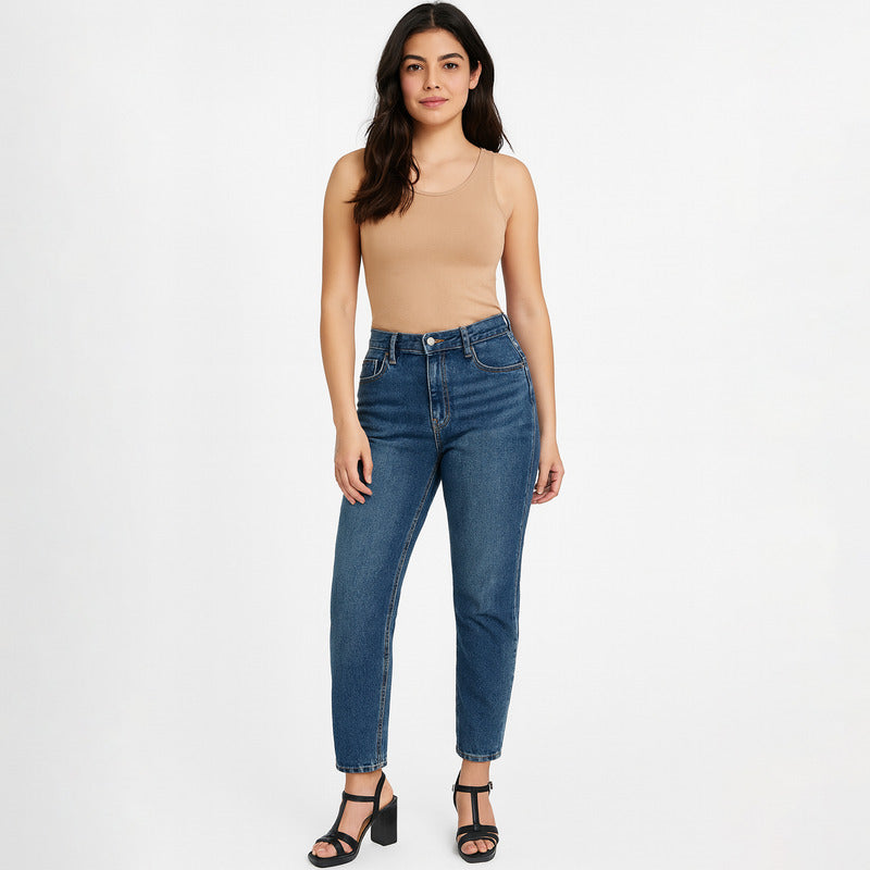 Sandalia Tacón Alto Para Mujer Mod.134401 Marca Flexi® Negro Liso 23.5 Mx