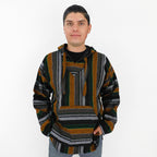 Suéter Poncho Canguro Artesanal Hoodie Acrilico Colores