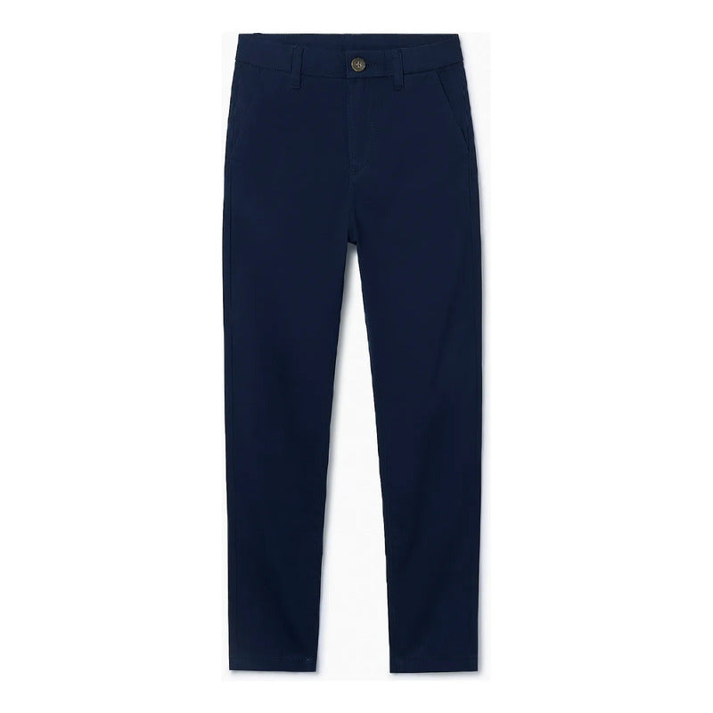 Pantalón Juvenil Para Hombre Mod.530 Marca Mayoral® Azul Marino Liso 14