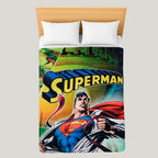 Cobertor Ligero Super Suave Matrimonial Diseños Providencia® Superman 850 G Multicolor