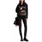 Sudadera The Rolling Stones Oversize 23wwsk58/2000 Desigual® Xl Negro The Rolling Stones