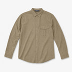 Camisa Lino Regular Fit Para Hombre Mod. Le2604 Roosevelt® Terracota Lisa G