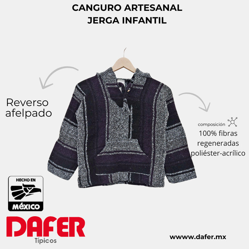 Sudadera Canguro Artesanal De Jerga Infantil