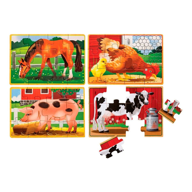 Rompecabezas De Animales 4 En 1 Marca Melissa & Doug®